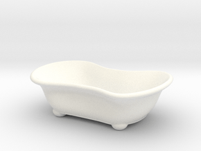 Bathtub Soap Holder in White Smooth Versatile Plastic