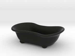 Bathtub Soap Holder in Black Smooth Versatile Plastic