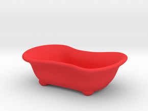 Bathtub Soap Holder in Red Smooth Versatile Plastic