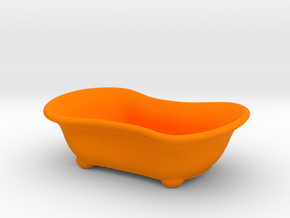 Bathtub Soap Holder in Orange Smooth Versatile Plastic