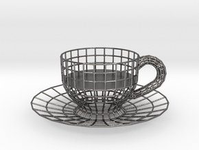 Cup Tealight Holder in Processed Stainless Steel 316L (BJT)