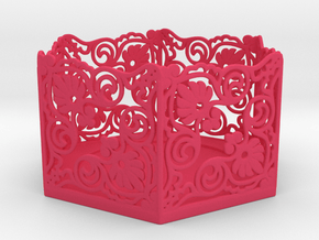 Tealight Holder in Pink Smooth Versatile Plastic