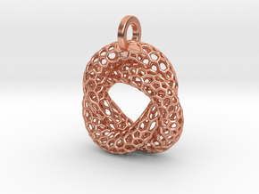 Knot Pendant in Natural Copper