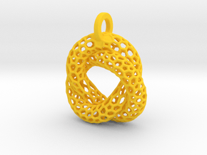 Knot Pendant in Yellow Smooth Versatile Plastic