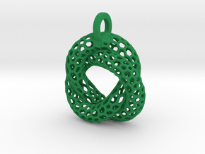 Knot Pendant in Green Smooth Versatile Plastic