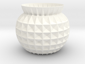 Vase GRFT in White Smooth Versatile Plastic