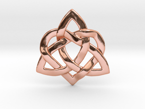 Hearty Knotty Pendant in Polished Copper