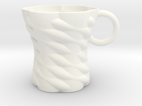 Decorative Mug in White Smooth Versatile Plastic