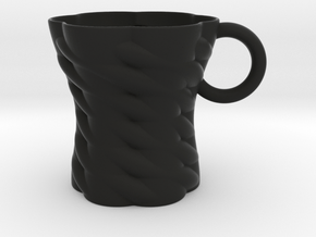 Decorative Mug in Black Smooth Versatile Plastic