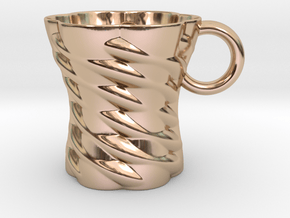 Decorative Mug in 9K Rose Gold 
