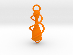 Windwater Pendant in Orange Smooth Versatile Plastic