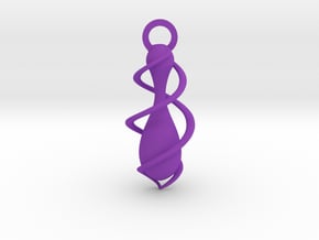 Windwater Pendant in Purple Smooth Versatile Plastic