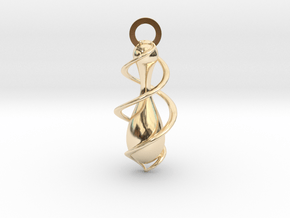Windwater Pendant in 9K Yellow Gold 