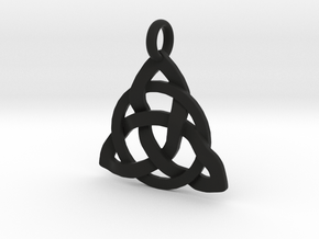 Circle Knotty Pendant in Black Natural TPE (SLS)