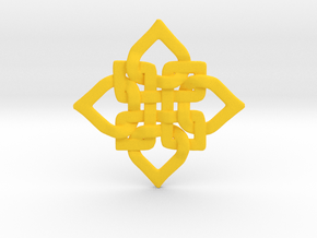 C. Knotty Pendant in Yellow Smooth Versatile Plastic