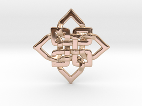 C. Knotty Pendant in 9K Rose Gold 