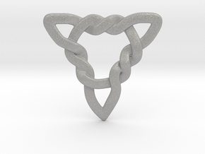 Triangle Knotty Pendant in Aluminum