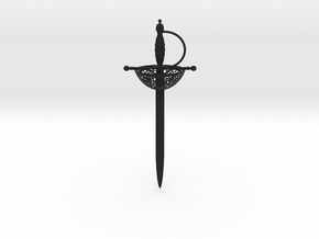 Sword Letter Opener in Black Natural TPE (SLS)