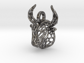 Bull Pendant in Processed Stainless Steel 17-4PH (BJT)