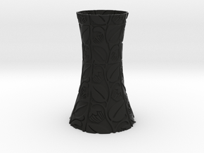 Lavanda Vase in Black Smooth Versatile Plastic