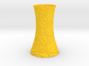 Lavanda Vase in Yellow Smooth Versatile Plastic