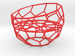 Wire Tealight Holder in Red Smooth Versatile Plastic