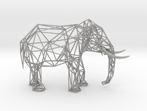 Wire Elephant in Aluminum