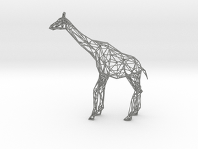 Wire Giraffe in Gray PA12 Glass Beads