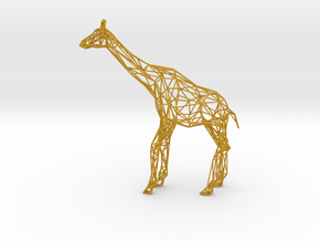 Wire Giraffe in Natural Full Color Nylon 12 (MJF)