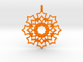 O8AT Pendant in Orange Smooth Versatile Plastic