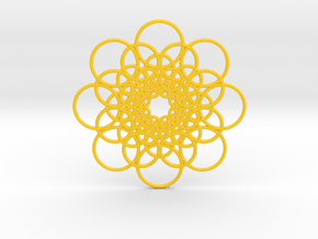 Torus Pendant in Yellow Smooth Versatile Plastic
