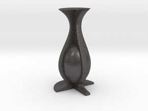 Vase 12142 in Dark Gray PA12 Glass Beads