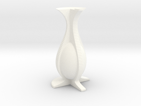 Vase 12142 in White Smooth Versatile Plastic