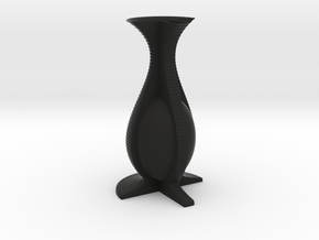 Vase 12142 in Black Smooth Versatile Plastic