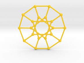 Desargues Pendant in Yellow Smooth Versatile Plastic