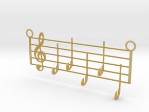 Music Key Hanger in Tan Fine Detail Plastic