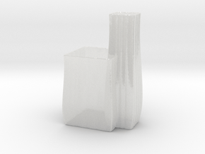 Toothbrush Holder in Clear Ultra Fine Detail Plastic