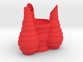 Toothbrush Holder in Red Smooth Versatile Plastic