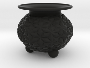 Vase 1429N in Black Smooth PA12
