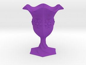 Cup Vase  in Purple Smooth Versatile Plastic