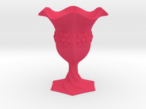 Cup Vase  in Pink Smooth Versatile Plastic