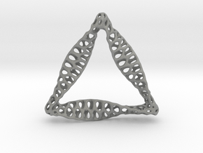 Triangular Pendant in Gray PA12 Glass Beads