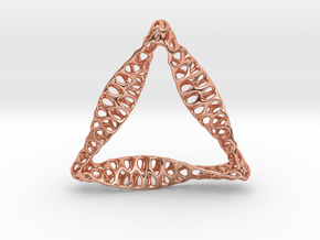 Triangular Pendant in Polished Copper