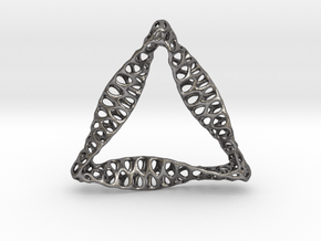 Triangular Pendant in Processed Stainless Steel 17-4PH (BJT)