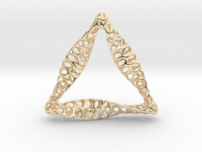 Triangular Pendant in 9K Yellow Gold 
