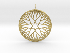 Rootstar Pendant in Natural Brass