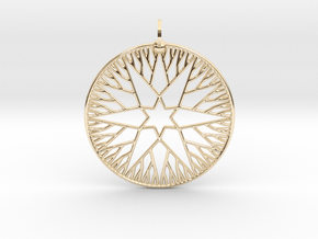 Rootstar Pendant in 14k Gold Plated Brass