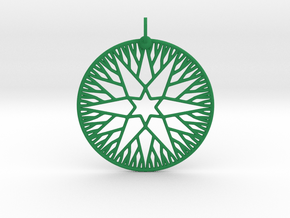 Rootstar Pendant in Green Smooth Versatile Plastic