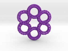 2SK Pendant in Purple Smooth Versatile Plastic