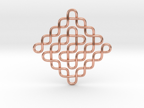 Endless Knot Pendant in Natural Copper